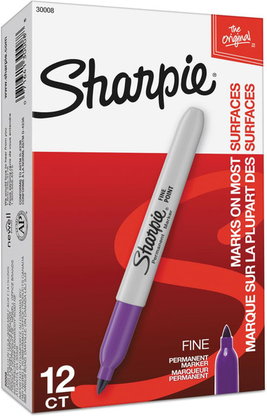 Markers 12Pk Fine/Purple SHARPIE