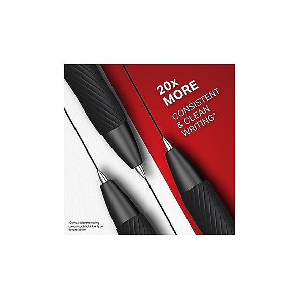 Pen Sharpie S-Gel Black/Medium Tip 2ct. (12/36) (White Barrel)