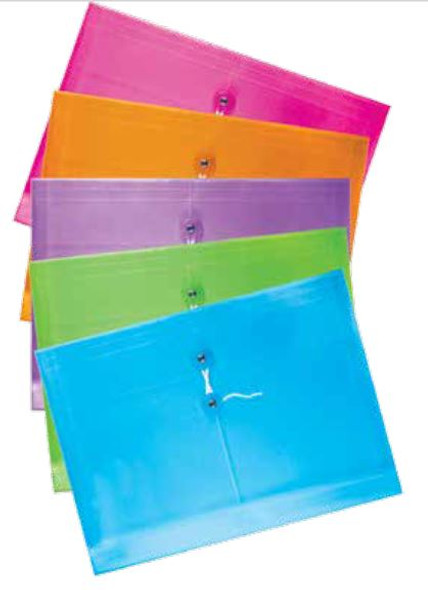Envelope Legal Horizontal w/String-Assorted Colors
