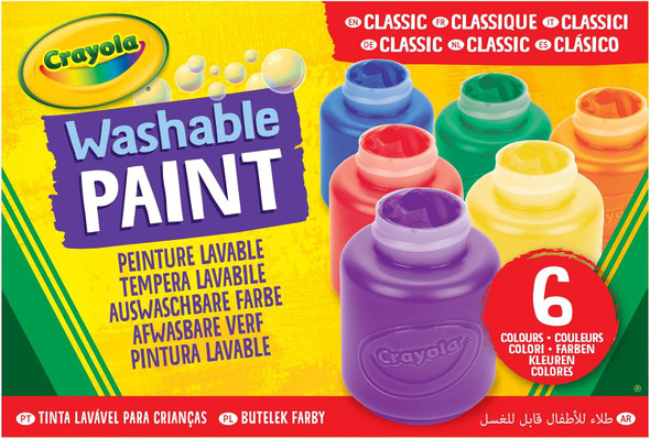 Paint 6 Colors-Washables 2oz.