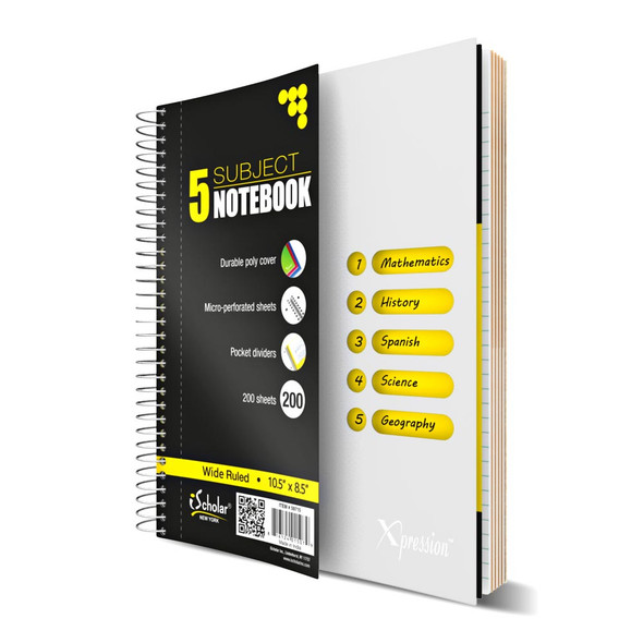 Notebook 5 Subject/Spiral  XPRESSION  500 Sheets