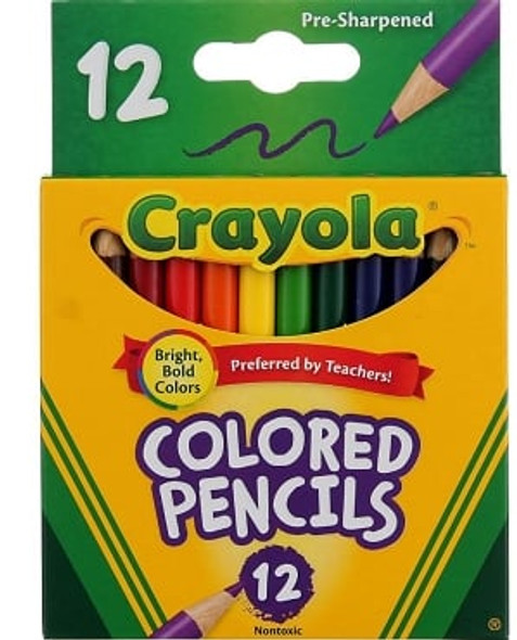 Colored Pencils 4" 12Pk