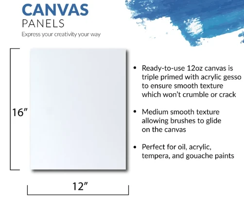 Canvas Board 12 x 16"