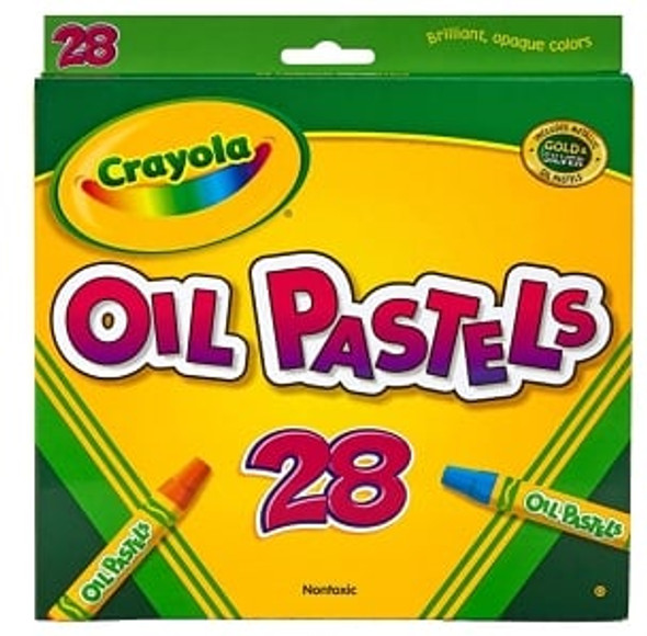 Oil Pastels-Hexagonal 28Pk
