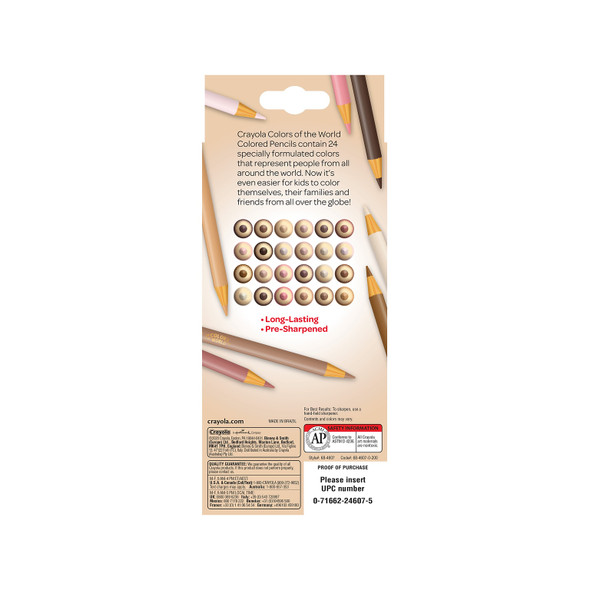 Colored Pencils 24ct. Colours of the World