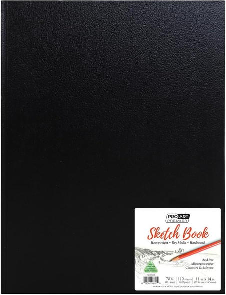 Sketch Book 11 x 14" Hardbound 110 Sheets