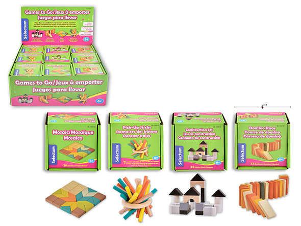 Games to Go-Wood 4 Assorted