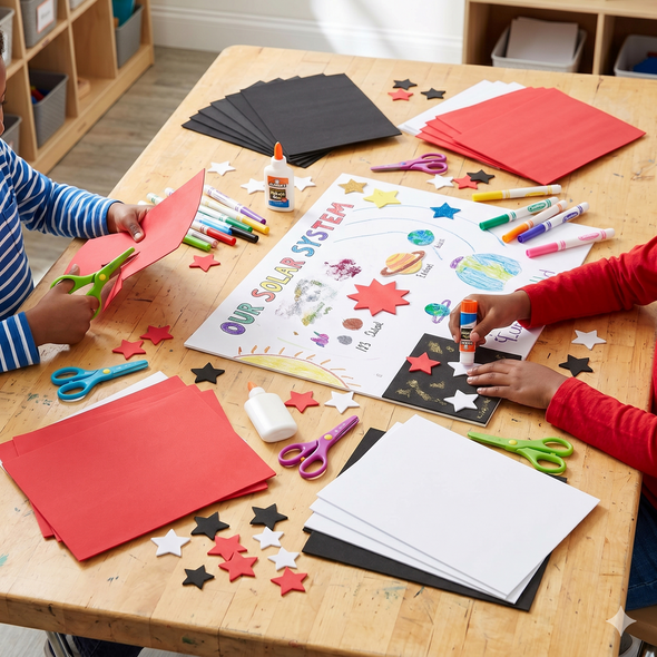 Foamy Sheets 5ct.-Black