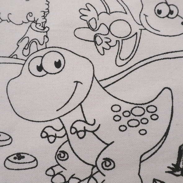 Tote Bag Coloring Kit-Dinosaur