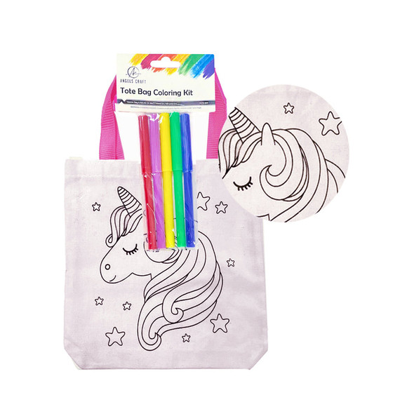 Tote Bag Coloring Kit-Unicorn