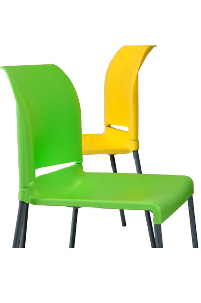 Chair PLASTIX Visitor Sturdy Round Tubular Legs