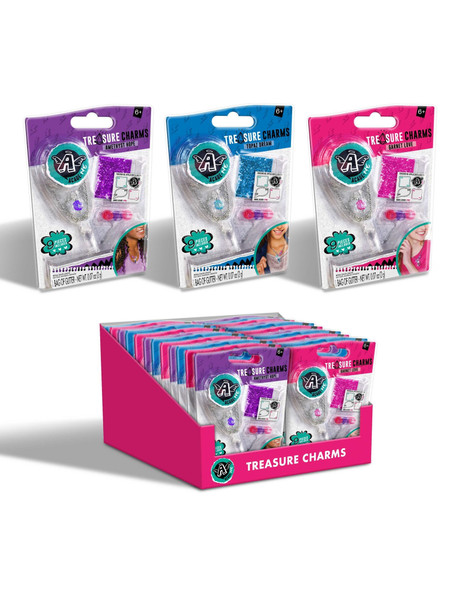 Treasure Charms-Assorted/Metal-Water Resistant 9 Pieces (Ages 6+)