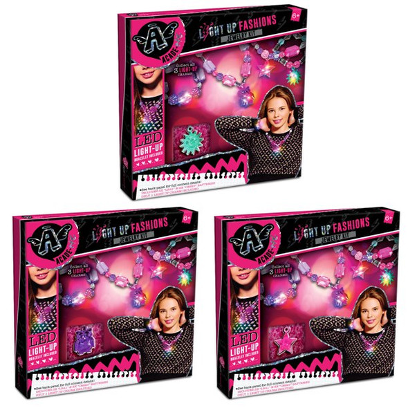 Light Up Fashion Jewlery Kit-3 Design (Ages 6+)