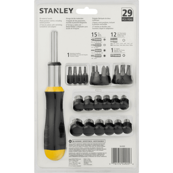 Ratcheting Screwdriver Set 29 Pieces
