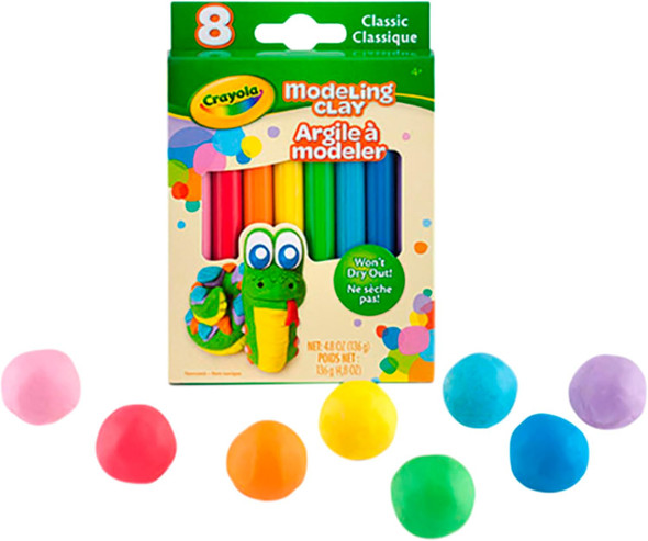 Modeling Clay 4.8oz Classic Colors 8ct.