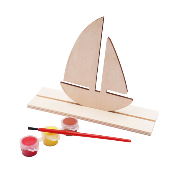 Wood Painting Set-Sailing Boat