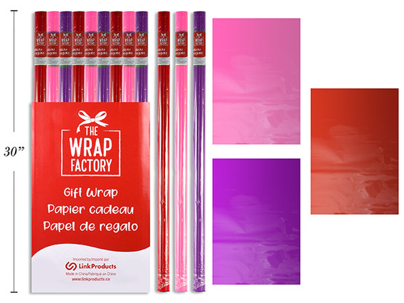 Cello Wrap-Valentine Solid Colors  (MOQ: Display/56) (Pre-Order)