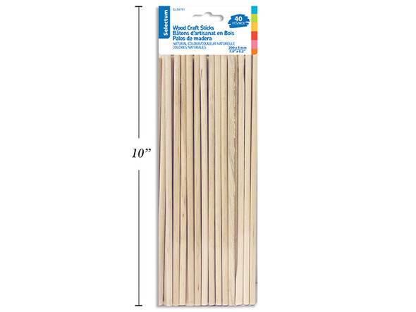 Craft Sticks Natural-Round 40ct.