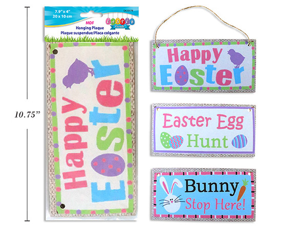 Plaque-Easter Prints 7-7/8in x 4in (MOQ: 6)