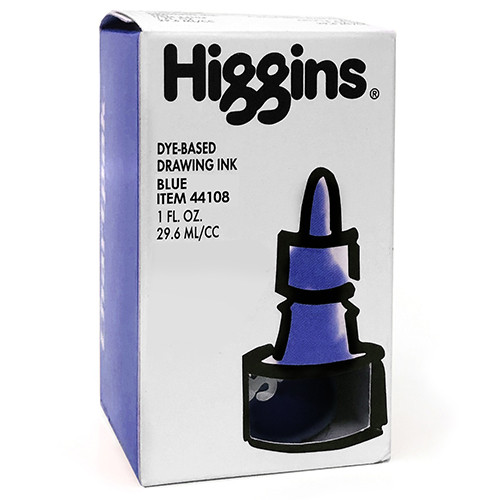 Higgins Dye-Based Drawing Ink-Blue