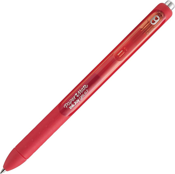 Pen InkJoy Red/Medium Tip (Dozen) (4/12) (Retractable) (Gel)