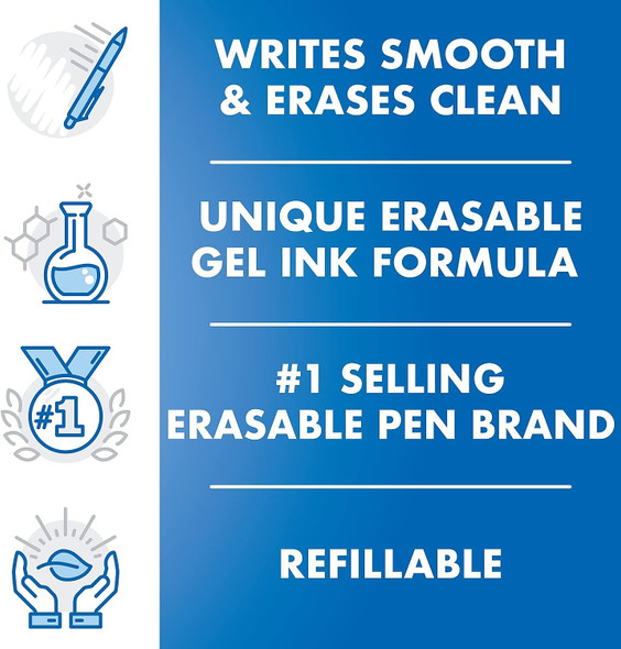 Pen Frixion Clicker-Erasable & Retractable Black/Fine (Dozen)