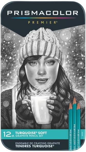 Drawing Pencil Turquoise Soft/Graphite  12Pk