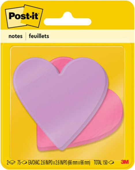 Post-it Notes-Heart Shapes (Sticky)