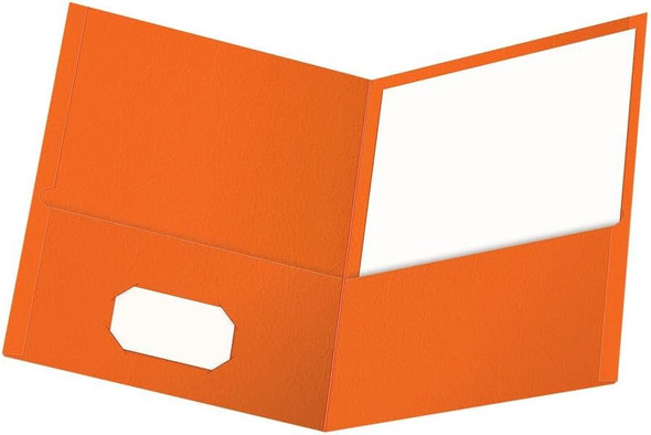 Portfolio Twin Pocket/Letter Size-Orange (25/Box)