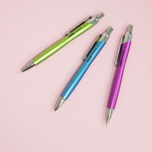 Mechanical Pencil 0.7mm CRYSTAL 3Pk