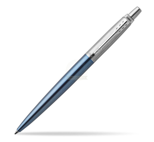 Pen Parker Ballpoint/Stainless Steel-Waterloo Blue Chrome Color Barrel (3/6)