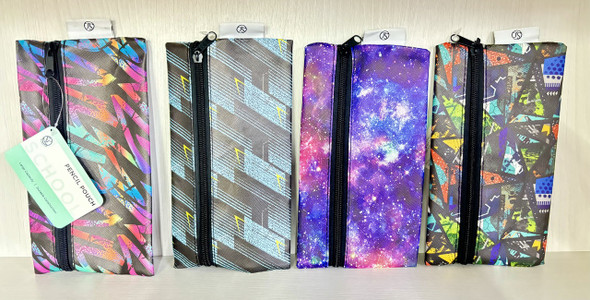 Pencil Pouch-Side Zip/neon Colors
