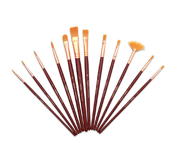 Brush Set-Taklon (Soft) 12Pk