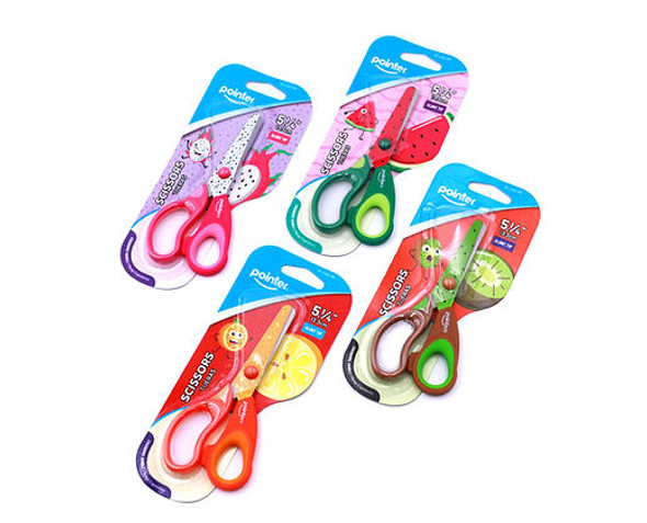 Scissors 5.25" Blunt Tip/Fruit-Decorated Blades