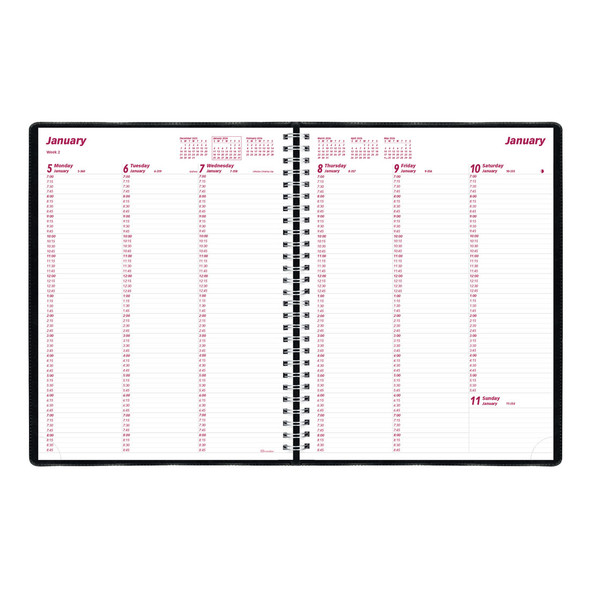 Planner 2026 Weekly Appointment 11 x 8-/12" Black