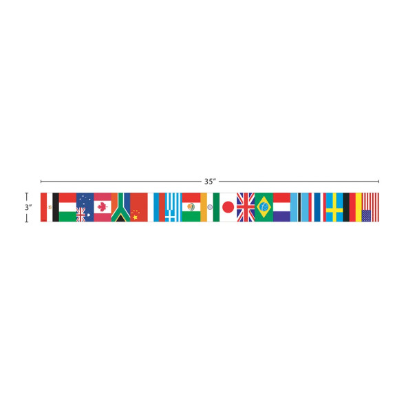 Border-International Flags/Straight