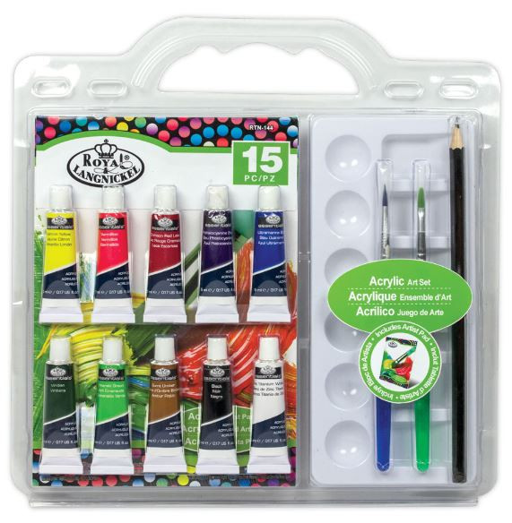 Acrylic Paint Set 15 Pieces