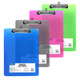 Clipboard w/Low Profile Clip Letter-Clear Colors