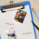 Clipboard w/Low Profile Clip Letter-Clear Colors