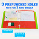 Portfolio-2 Pockets/Metallic Colors