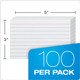 Index Cards 3"x 5" Ruled/White 100Pk (Oxford)