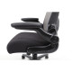 Chair OS Big & Tall High Back Mesh Task Chair with Flip Arm Model: RYDE Color: Gray Mesh w/ Black Seat