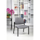 Chair OS Big & Tall | Armless Guest Chair with Black Frame - 23"W