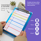 Clipboard w/Low Profile Clip Memo Size 6"x 9"-Plastic