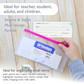 Envelope w/Zipper Closure Coupon/Ckeck Size-Clear