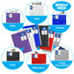 Envelope w/Zipper Closure Letter A4-Assorted Colors