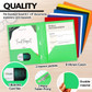 Portfolio-2 Pockets/3 Fasteners Assorted Colors-Plastic