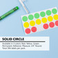Labels-Color Coding 3/4" Round/Assorted Colors 306Pk Labels-Color Coding 3/4" Round/Assorted Colors 306Pk