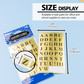Labels-Alphabet Gold/Black 378ct.