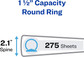 Binder Avery 1-1/2" White,  Round Ring